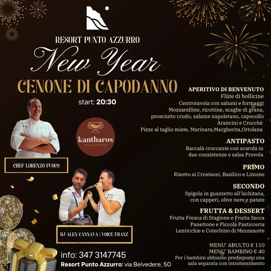 New Year! Cenone di Capodanno, Resort Punto Azzurro