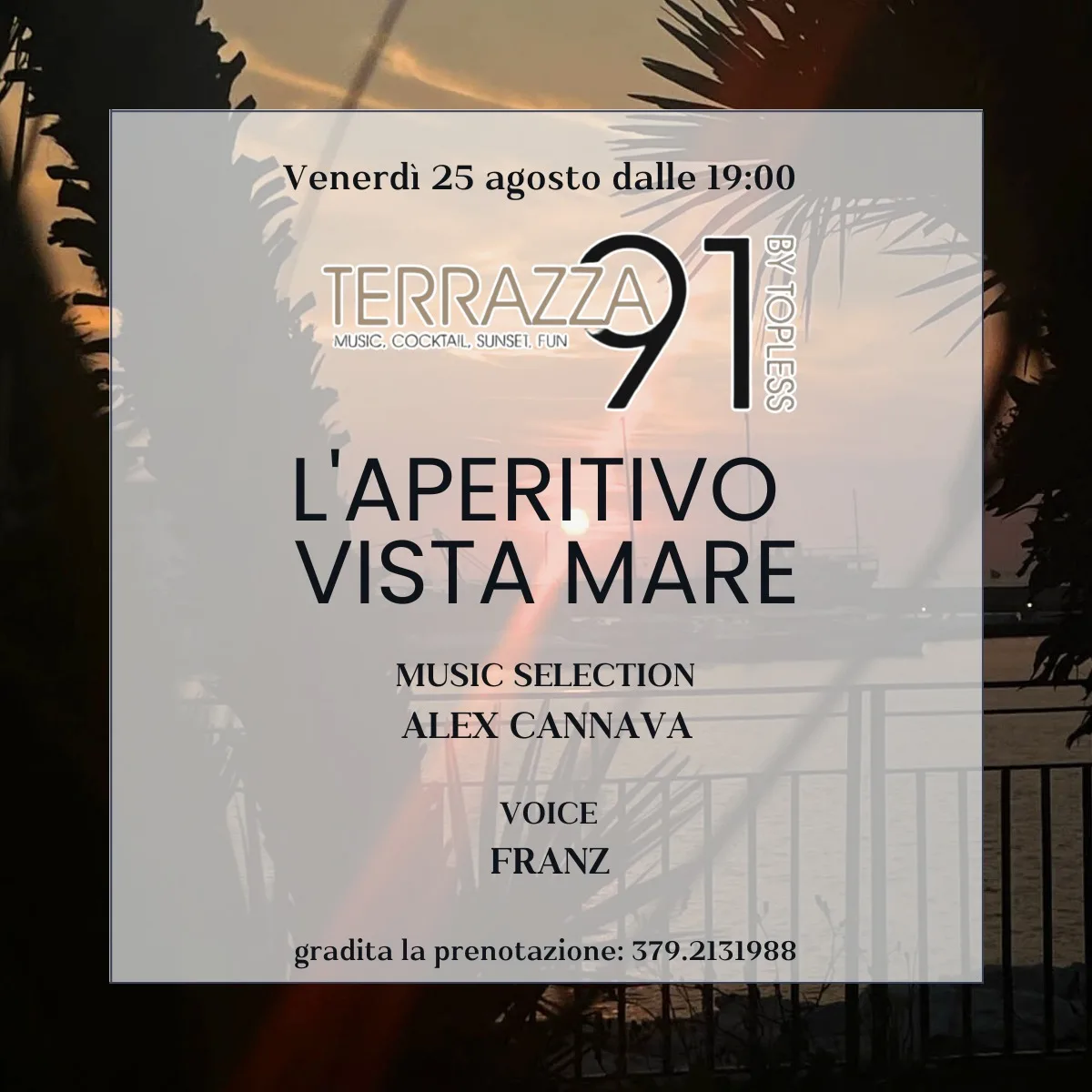 Seaside aperitif!