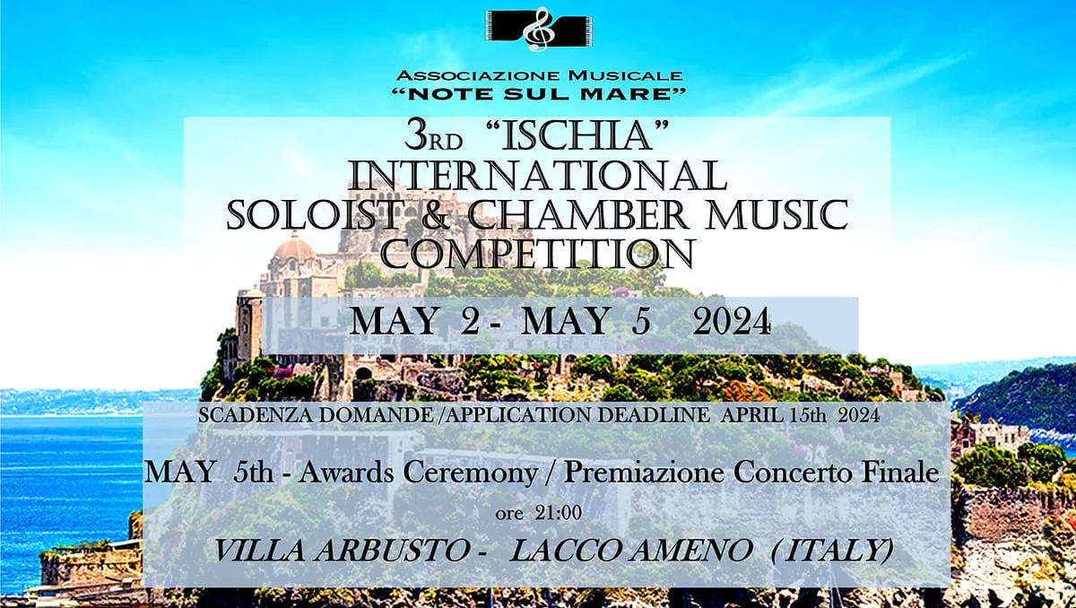 3rd "ISCHIA" INTERNATIONAL SOLOIST & CHAMBER MUSIC COMPETITION