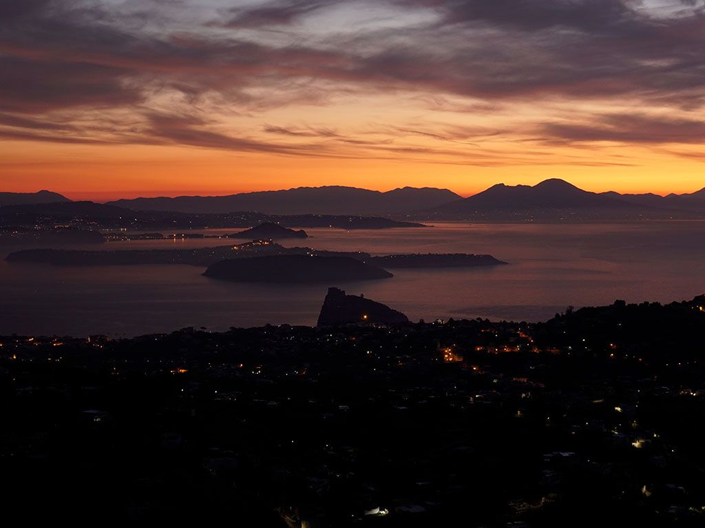 Crepuscolo prima dell'Alba da Candiano Ischia