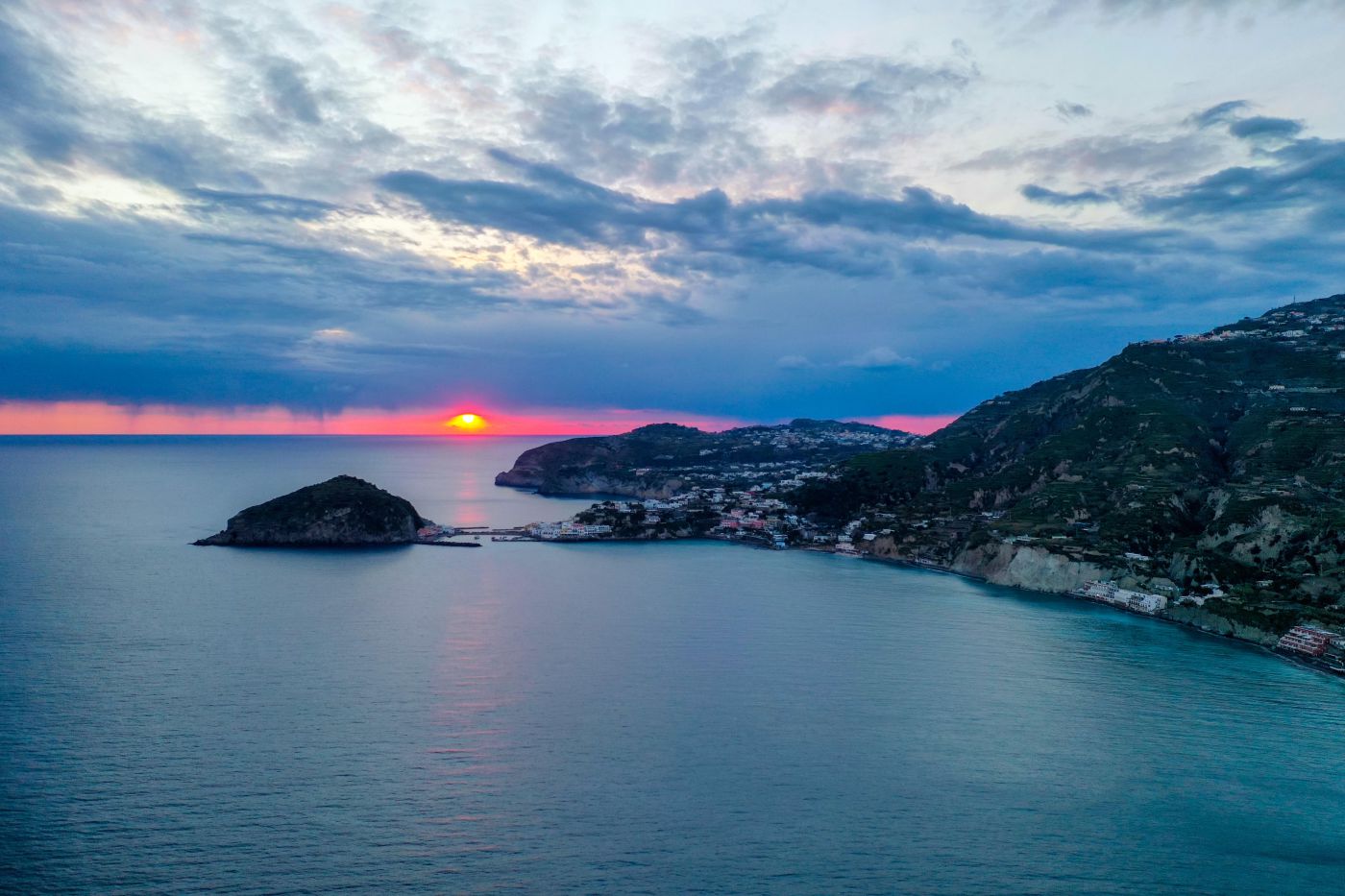 Ischia il tramonto dai Maronti 22 Marzo 2021