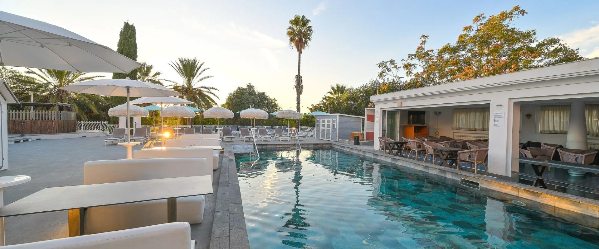Tramonti in piscina Av Club Terme Colella Ischia