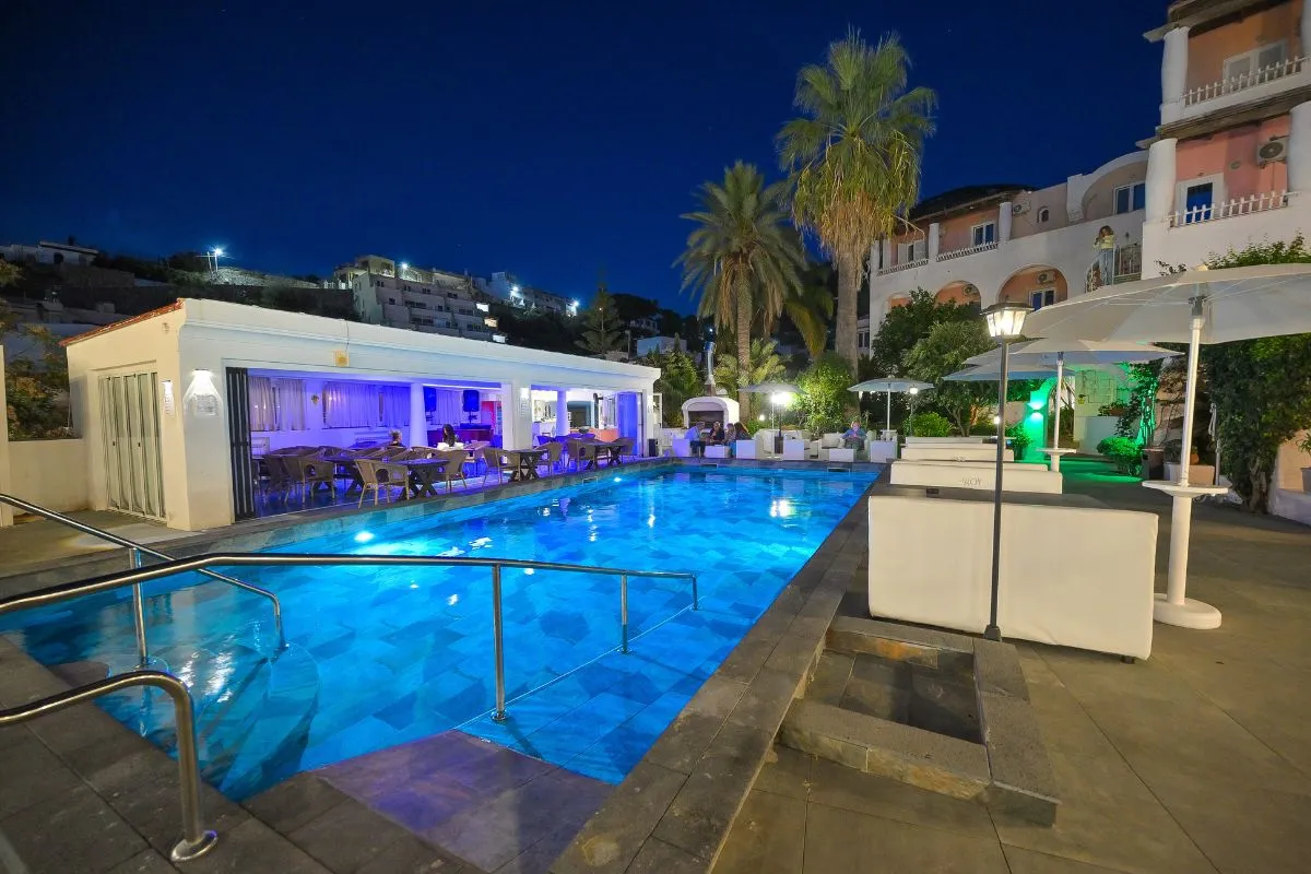 Notturna della piscina minerale calda - Av Club Terme Colella