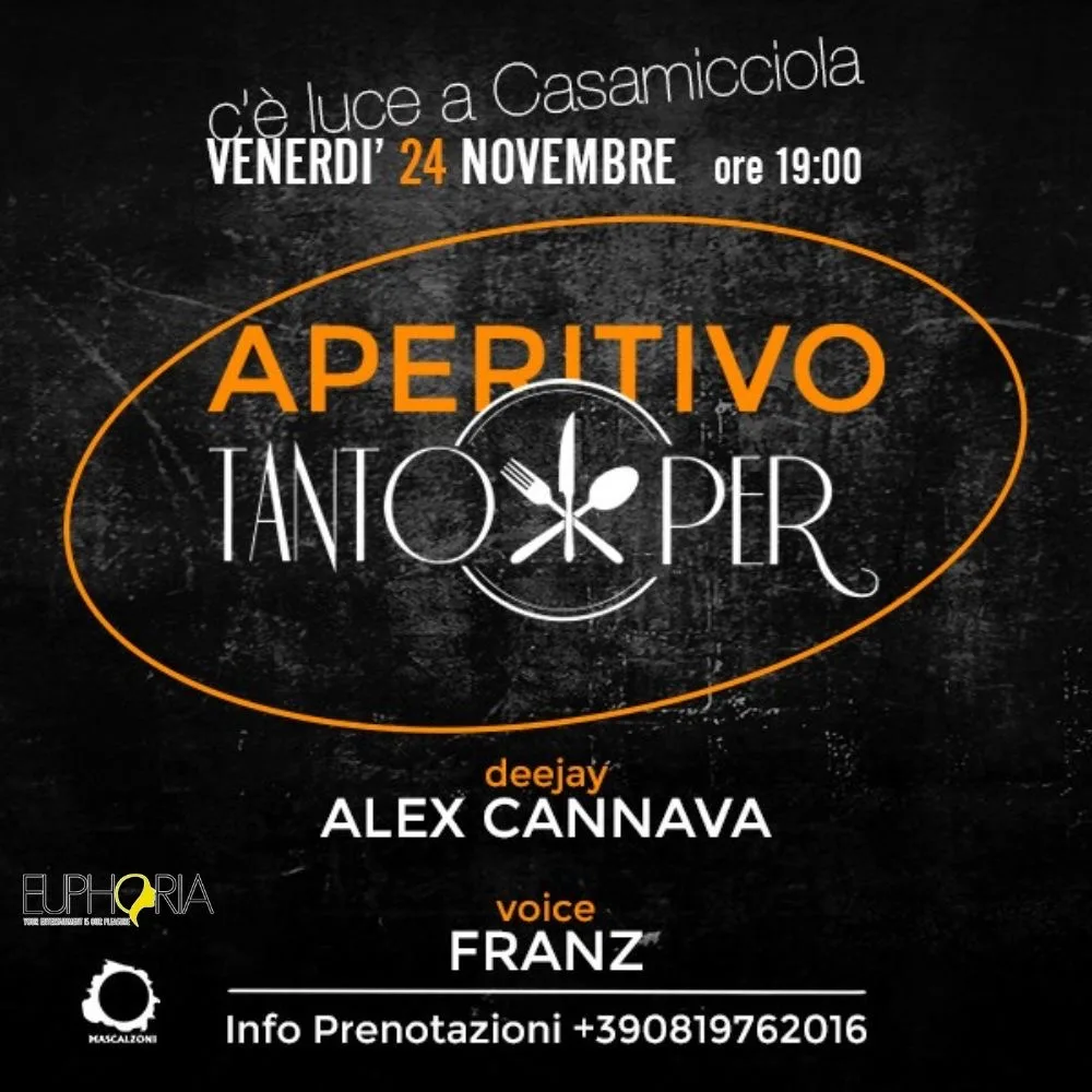 L'aperitivo del Venerdì al Tanto Per