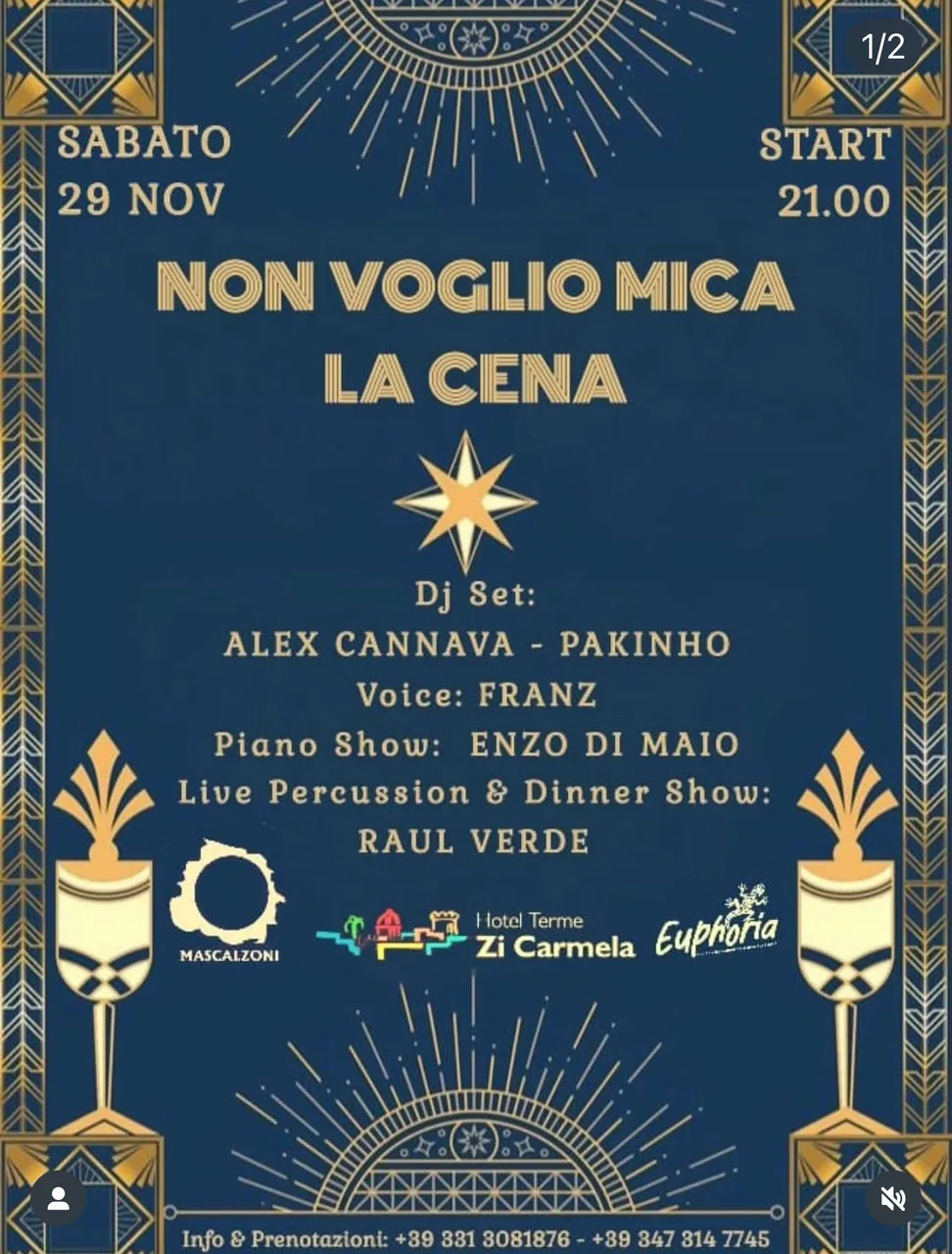 Non voglio mica la cena!