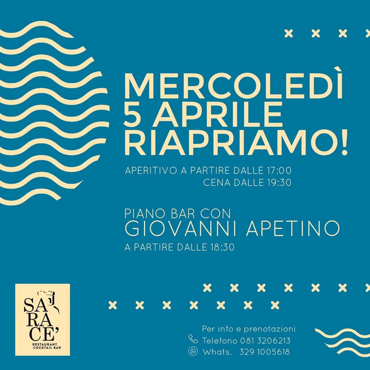 Riapertura Sarace' / Restaurant & Cocktail Bar