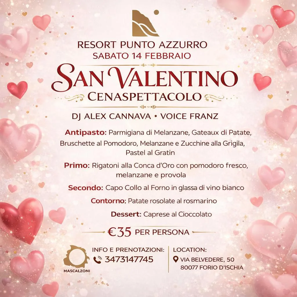 Cena spettacolo di San Valentino