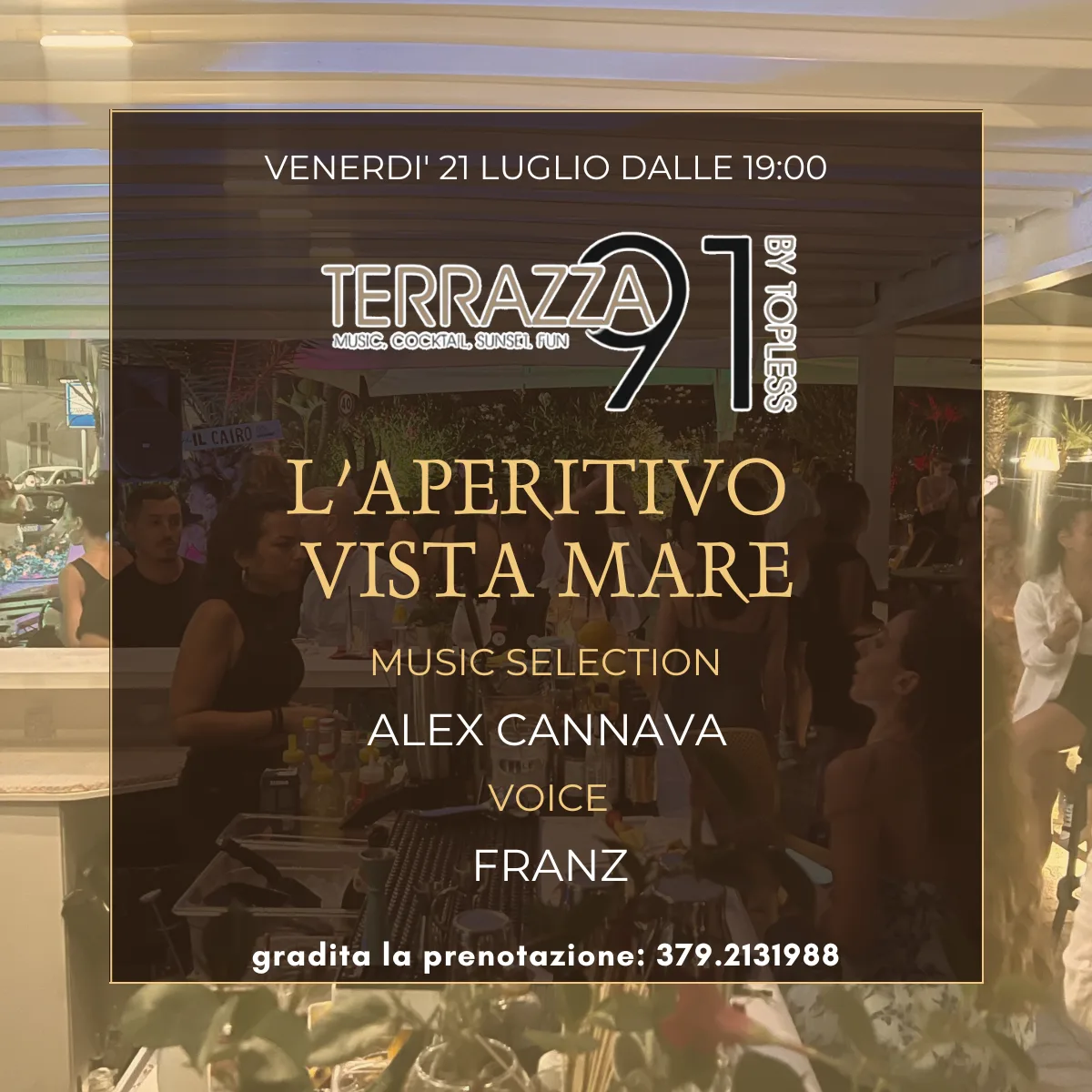 L'aperitivo vista mare